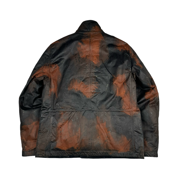 Stone Island 2014 Raso Hand Painted Tortoise Shell Camo Field Jacket - XL