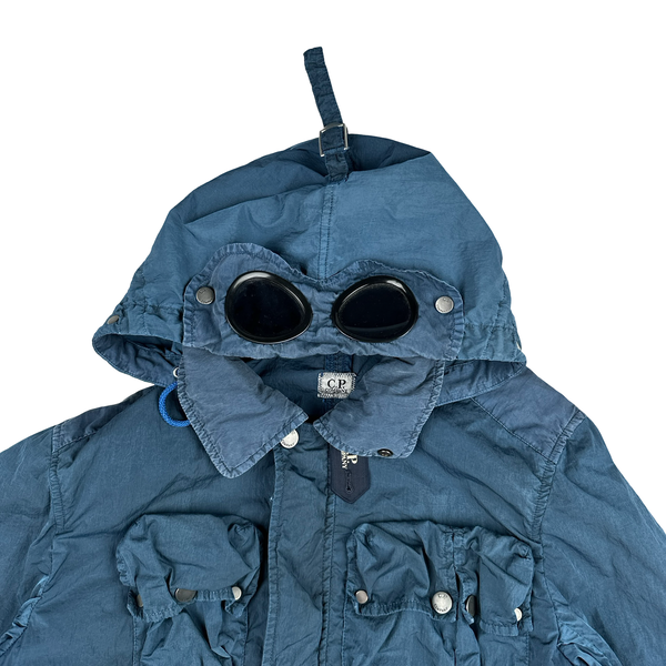 CP Company Blue Nysack Multipocket Goggle Watchviewer Jacket - XL