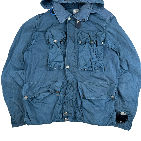 CP Company Blue Nysack Multipocket Goggle Watchviewer Jacket - XL