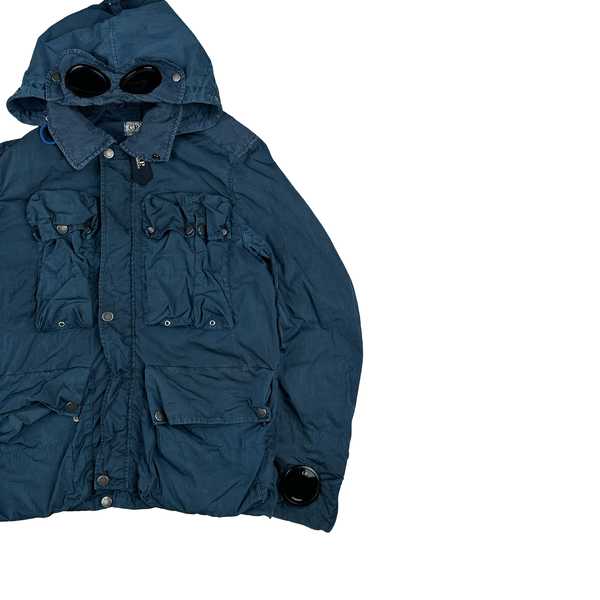 CP Company Blue Nysack Multipocket Goggle Watchviewer Jacket - XL