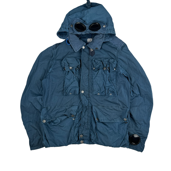 CP Company Blue Nysack Multipocket Goggle Watchviewer Jacket - XL