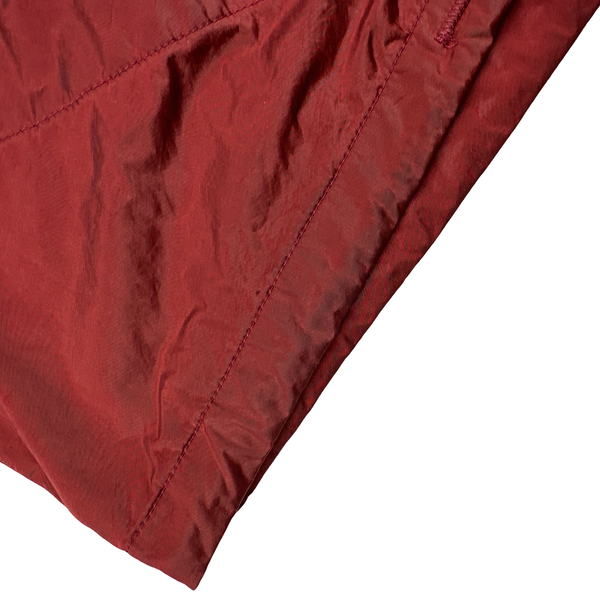 Stone Island 2007 Red Nylon Metal Hooded Jacket - Large