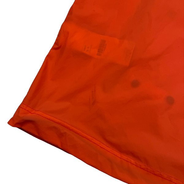 Stone Island 2020 Neon Orange Skin Touch Nylon Hooded Jacket - XL