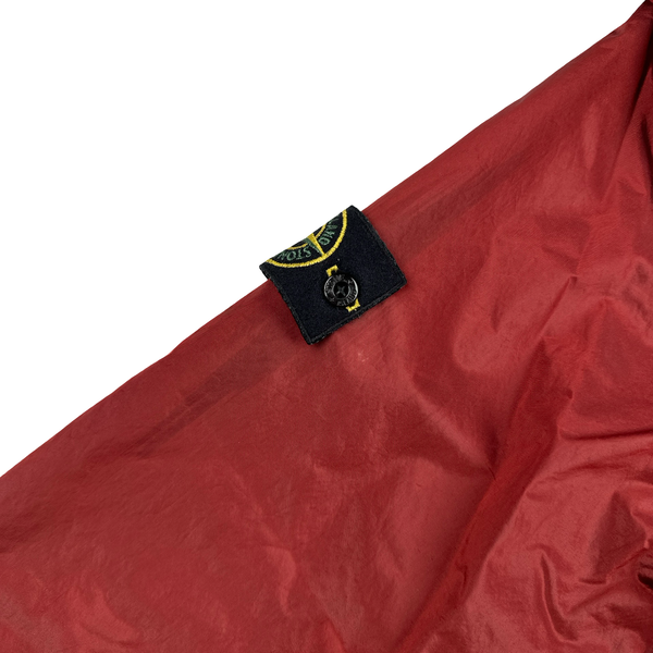 Stone Island 2007 Red Nylon Metal Hooded Jacket - Large