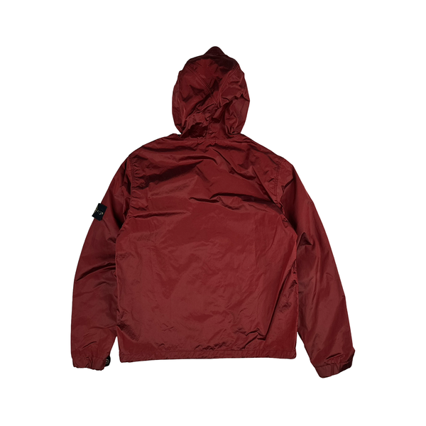 Stone Island 2007 Red Nylon Metal Hooded Jacket - Large