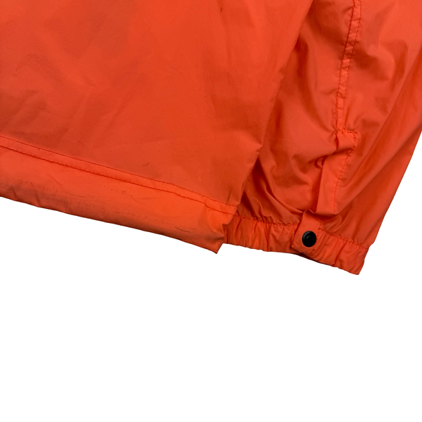 Stone Island 2020 Neon Orange Skin Touch Nylon Hooded Jacket - XL