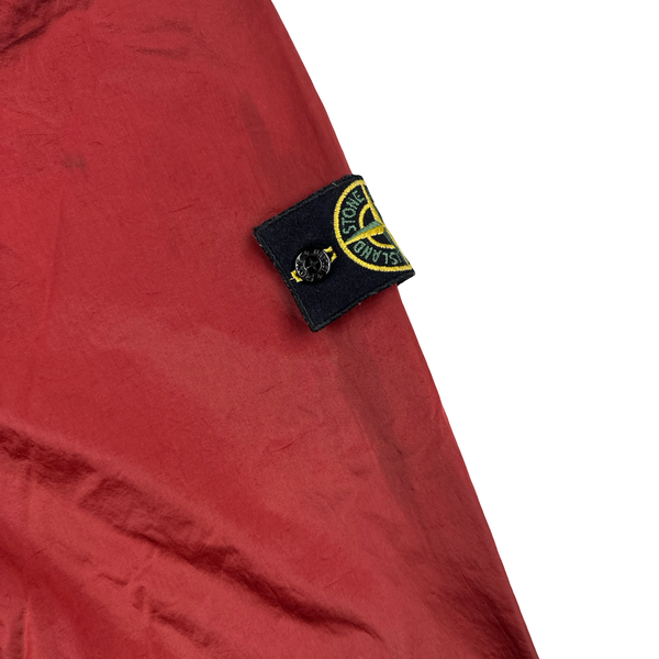 Stone Island 2007 Red Nylon Metal Hooded Jacket - Large