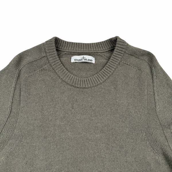 Stone Island 2018 Sage Green Wool Crewneck Jumper - Medium