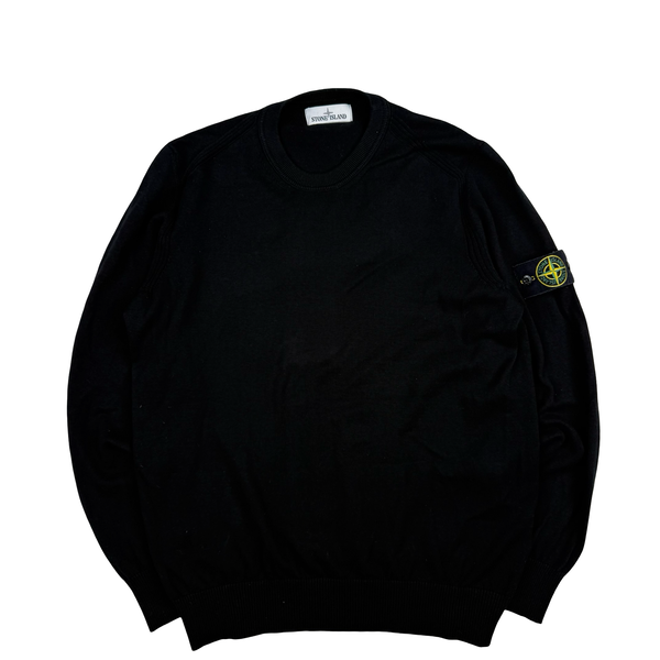 Stone Island 2020 Black Crewneck Knit Jumper - XL