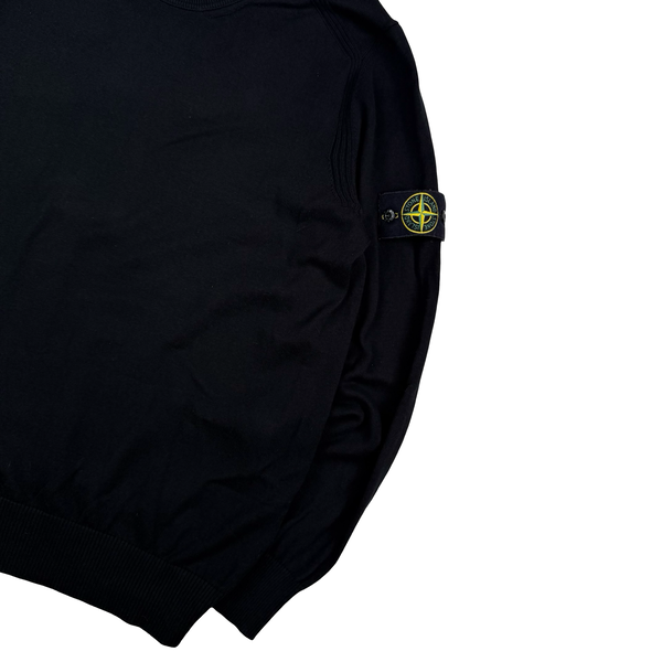 Stone Island 2020 Black Crewneck Knit Jumper - XL