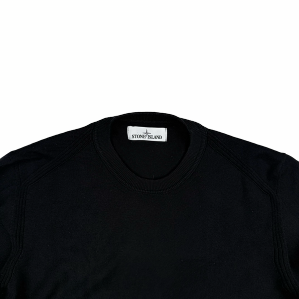 Stone Island 2020 Black Crewneck Knit Jumper - XL