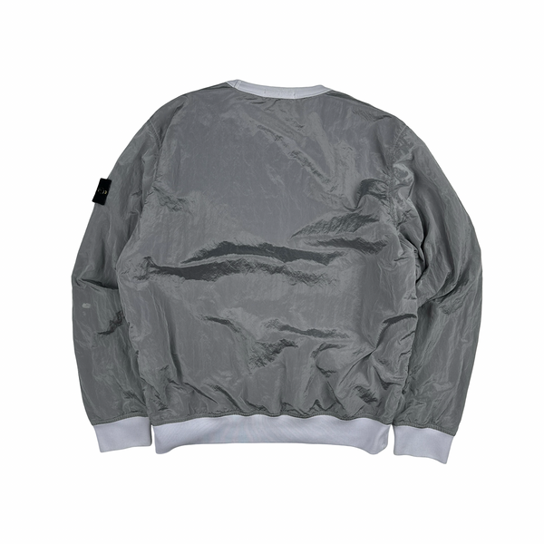 Stone Island 2017 Grey Nylon Metal Pullover - Medium