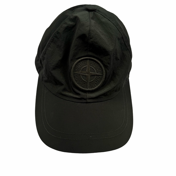 Stone Island Dark Green Compass Logo Soft Cap - Large