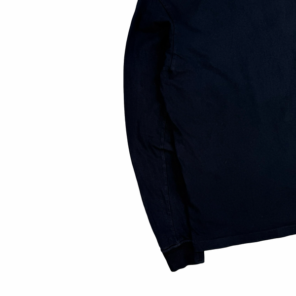 Stone Island 2017 Navy Long Sleeve Cotton Top - Medium