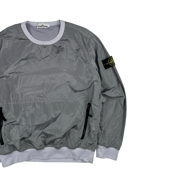 Stone Island 2017 Grey Nylon Metal Pullover - Medium