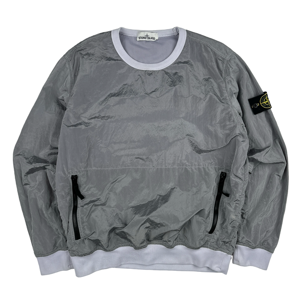 Stone Island 2017 Grey Nylon Metal Pullover - Medium