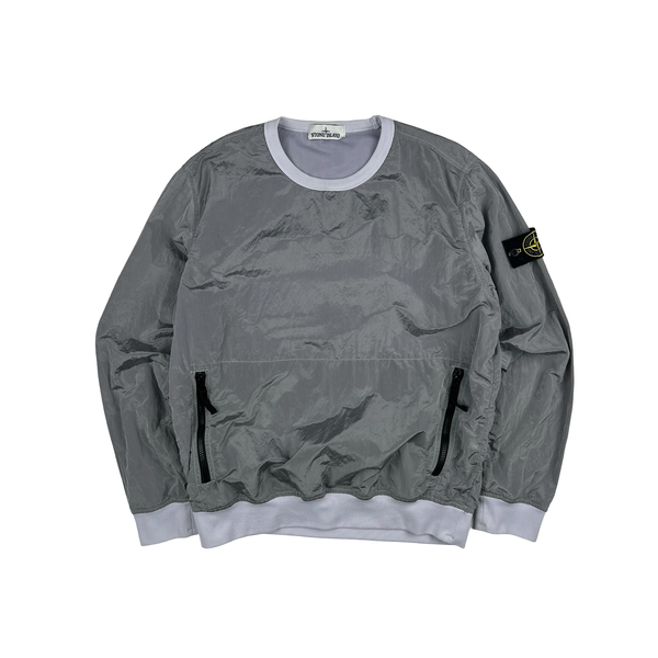 Stone Island 2017 Grey Nylon Metal Pullover - Medium