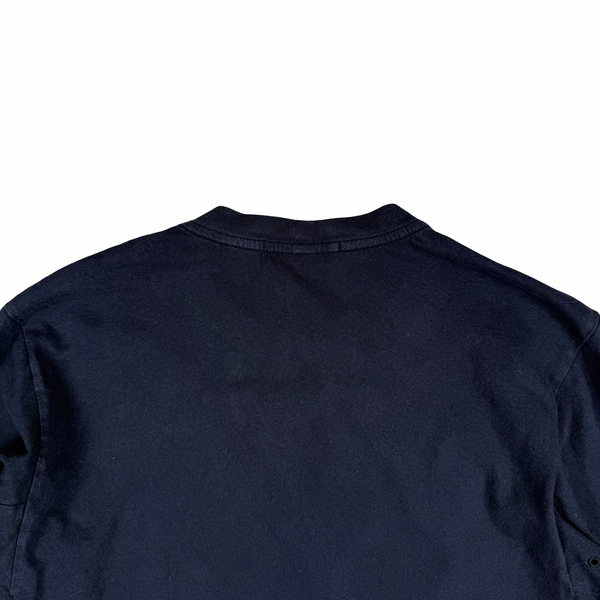 Stone Island 2017 Navy Long Sleeve Cotton Top - Medium