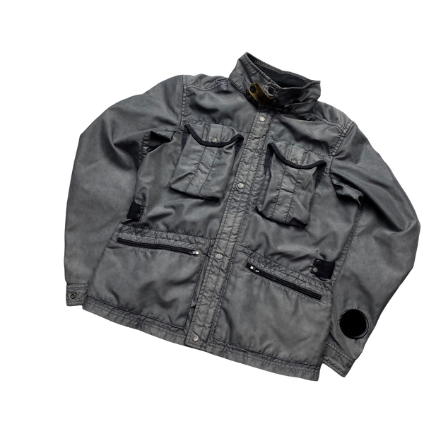 CP Company Grey Bonded Nylon Watch Viewer Jacket - Medium
