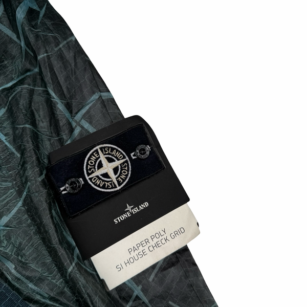 Stone Island 2017 Paper Poly House Check Grid Jacket - Small
