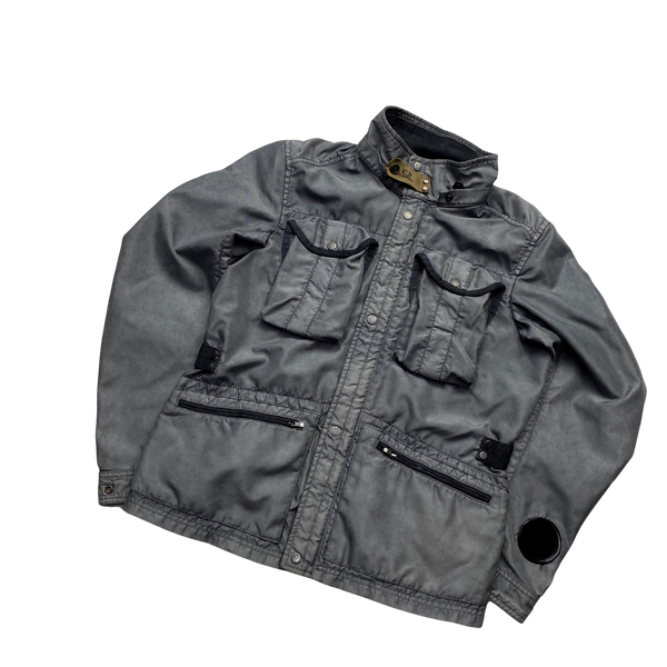 CP Company Grey Bonded Nylon Watch Viewer Jacket - Medium