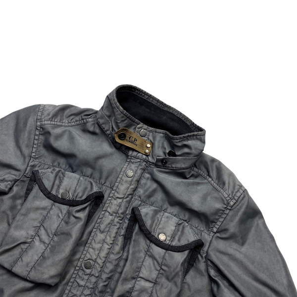 CP Company Grey Bonded Nylon Watch Viewer Jacket - Medium