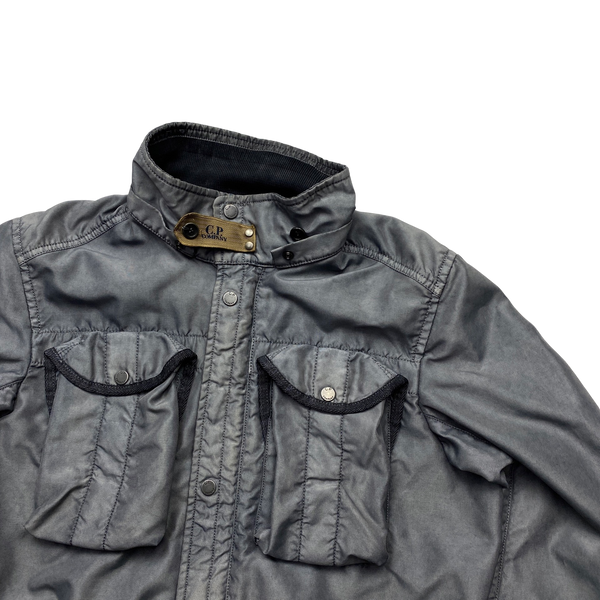 CP Company Grey Bonded Nylon Watch Viewer Jacket - Medium