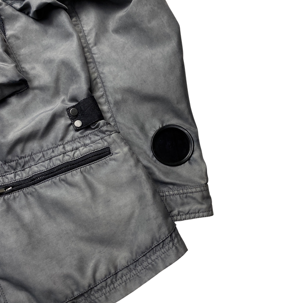 CP Company Grey Bonded Nylon Watch Viewer Jacket - Medium
