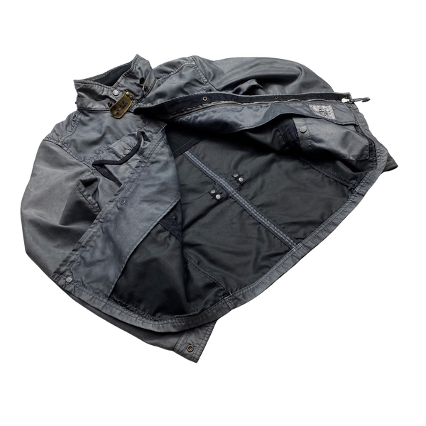 CP Company Grey Bonded Nylon Watch Viewer Jacket - Medium