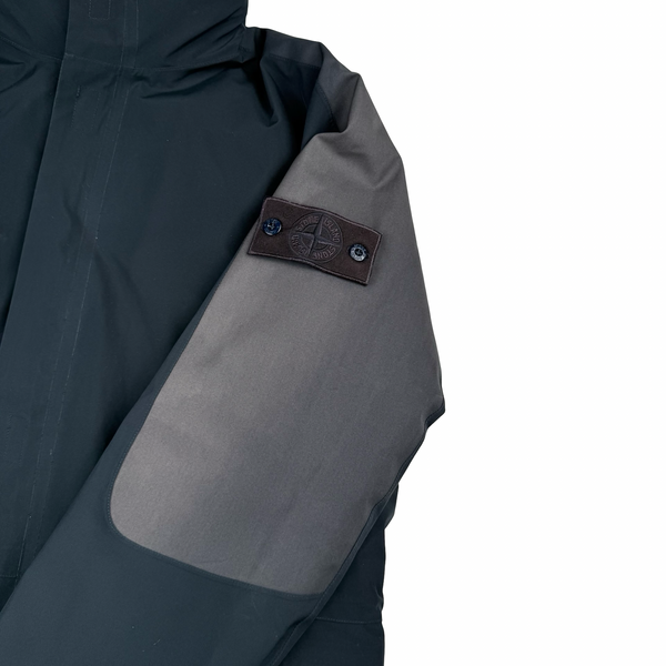 Stone Island 2017 Blue/Black Tank Shield Ghost Piece Jacket - XL