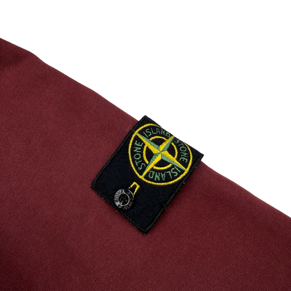 Stone Island 2017 Burgundy Cotton Crewneck Sweatshirt - XL