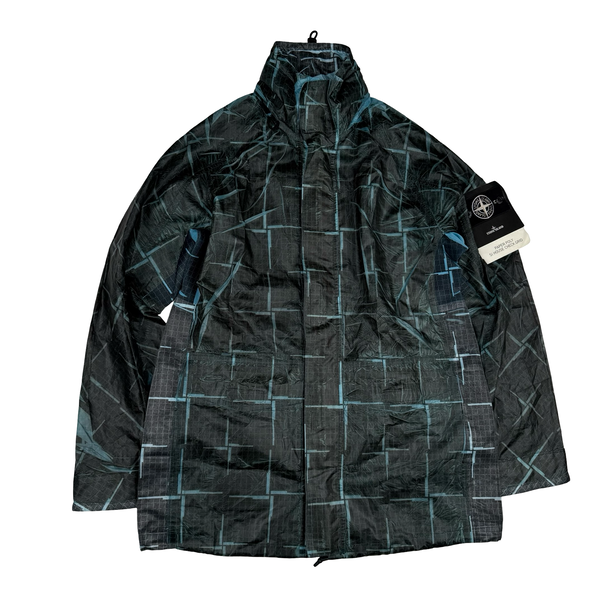 Stone Island 2017 Paper Poly House Check Grid Jacket - Small