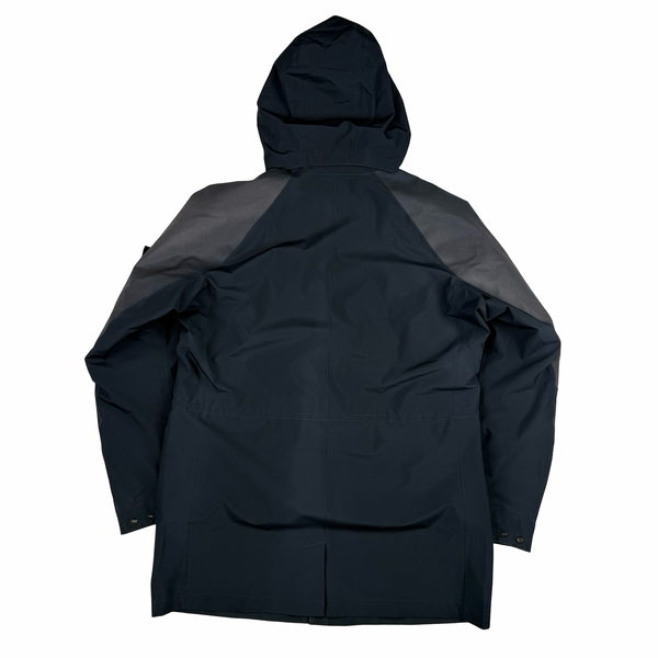 Stone Island 2017 Blue/Black Tank Shield Ghost Piece Jacket - XL