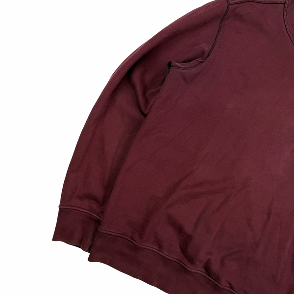 Stone Island 2017 Burgundy Cotton Crewneck Sweatshirt - XL