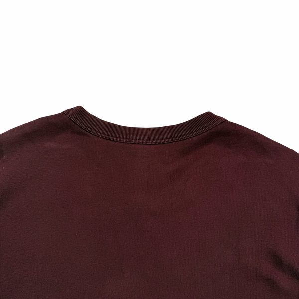 Stone Island 2017 Burgundy Cotton Crewneck Sweatshirt - XL