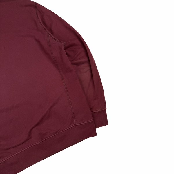 Stone Island 2017 Burgundy Cotton Crewneck Sweatshirt - XL
