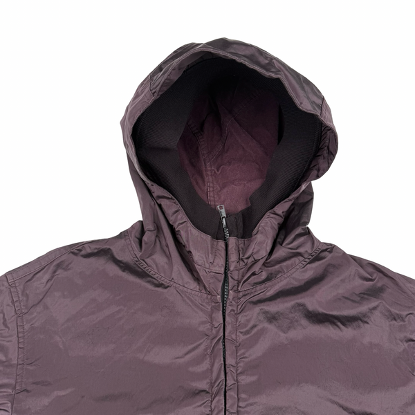 Stone Island 2008 Maroon Nylon Metal Shimmer - Large