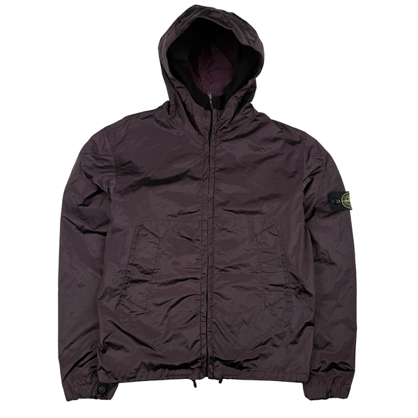 Stone Island 2008 Maroon Nylon Metal Shimmer - Large