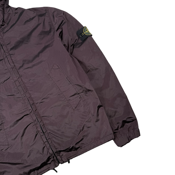 Stone Island 2008 Maroon Nylon Metal Shimmer - Large