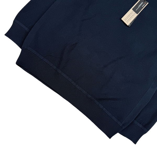 Stone Island 2025 Cotton Knit Navy Jumper - Large/Medium