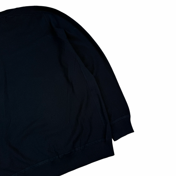 Stone Island 2025 Cotton Knit Navy Jumper - Large/Medium