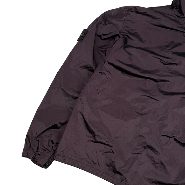 Stone Island 2008 Maroon Nylon Metal Shimmer - Large