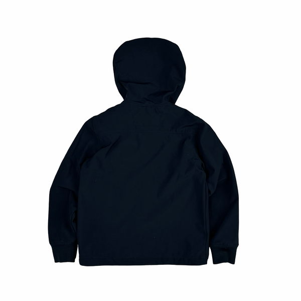 CP Company Junior Navy Blue Softshell Zip up Goggle Jacket - Age 8