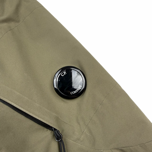 CP Company Sage Green Pro Tek Hooded Zip up Jacket - Medium (48)