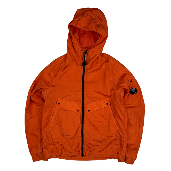 CP Company MTTN Orange Nylon Lens Viewer Jacket - Medium (48)