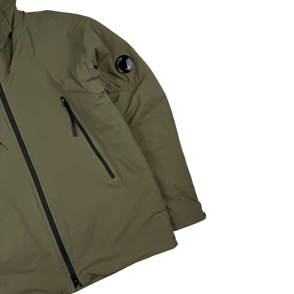 CP Company Sage Green Pro Tek Hooded Zip up Jacket - Medium (48)