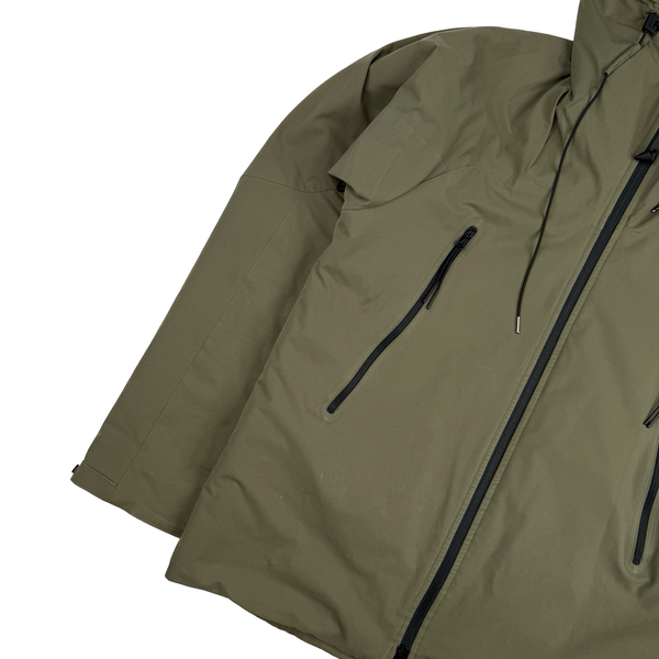 CP Company Sage Green Pro Tek Hooded Zip up Jacket - Medium (48)