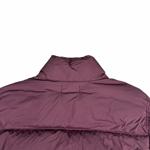 Stone Island 2024 Magenta Crinkle R-NY Down Puffer Jacket - Medium