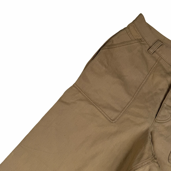 Prada Tan Cotton Relaxed Fit Cargo Trousers - Large (50) 34"