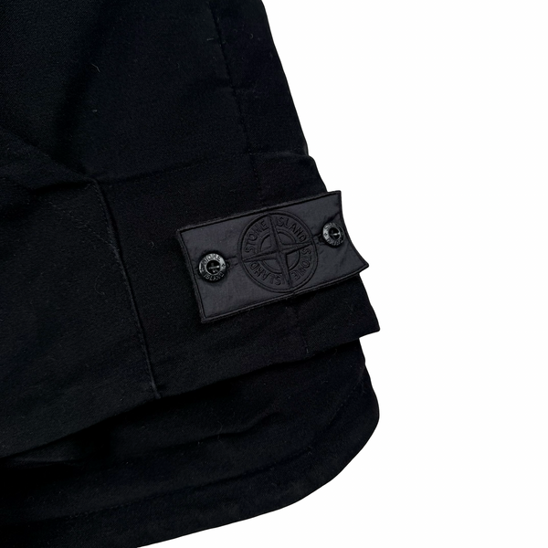 Stone Island 2020 Black Shadow Project Primaloft Moleskin Hooded Gilet - XXL